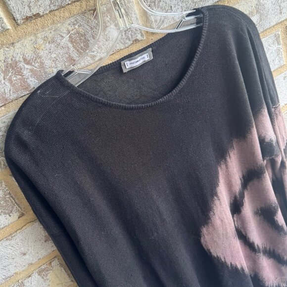 Metamorfosi Long Sleeve Round Neck 100% Lino Flax Tie-Dye Sweater Size 44 ( L ) - Picture 6 of 8